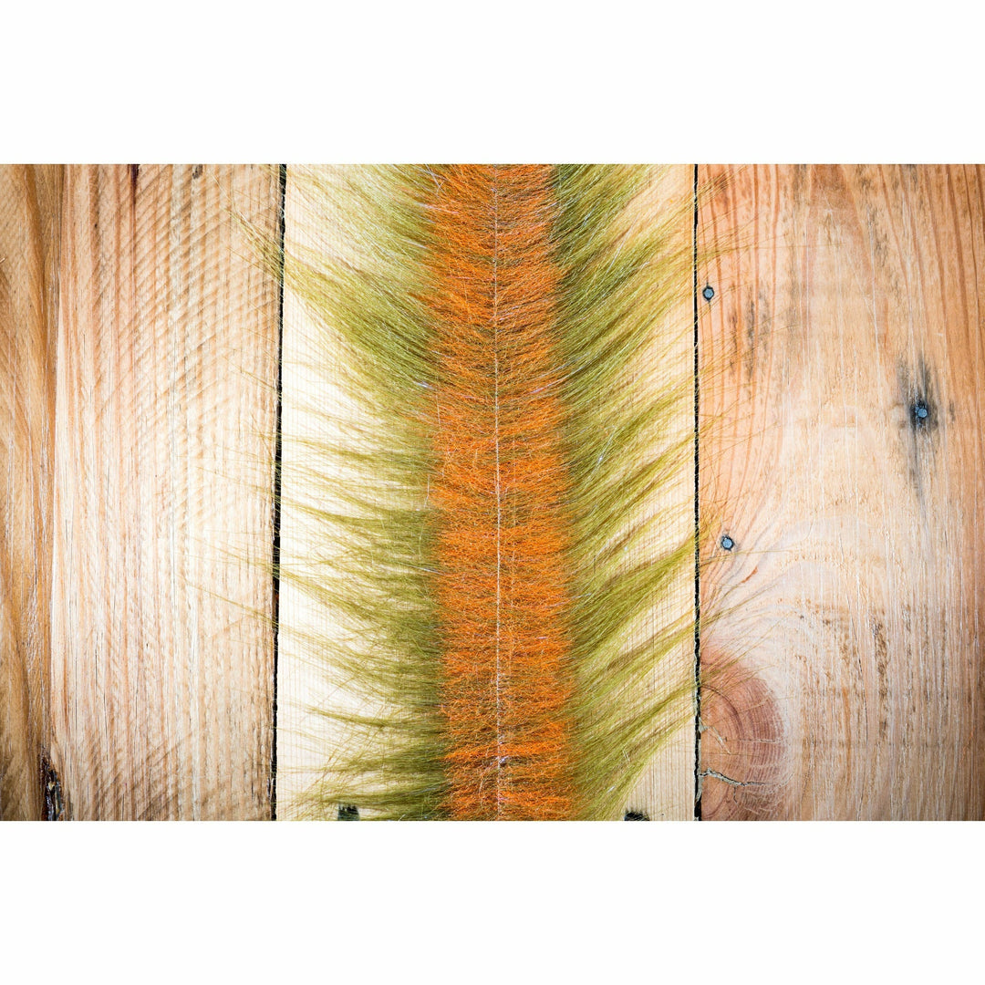 EP Craft Fur Brush 3" - Medium Olive & Orange