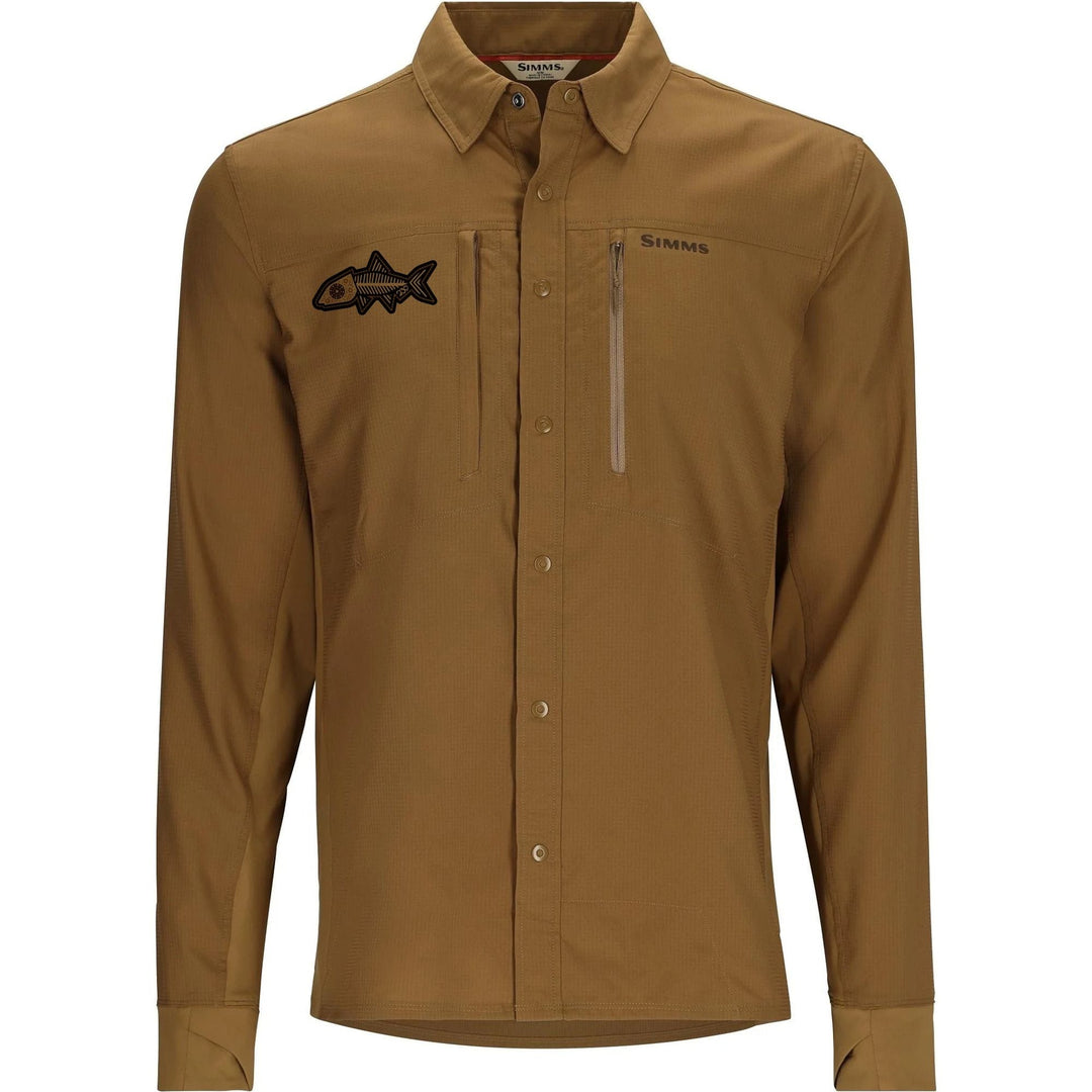 239 Flies Simms M's Intruder® BiComp Fishing Shirt - Driftwood