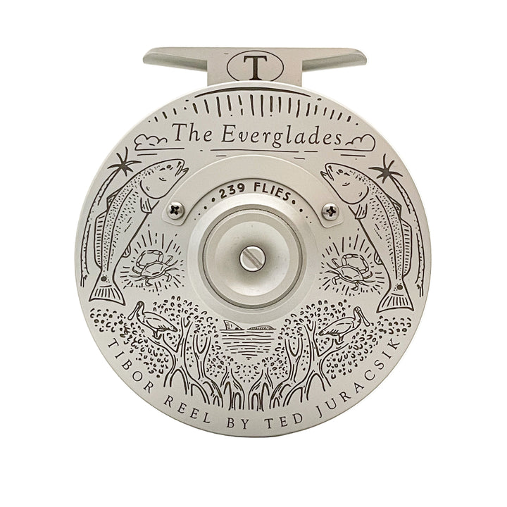 Tibor Everglades - Frost Silver w/ 239 Bre Drake Redfish Art (IN STOCK)