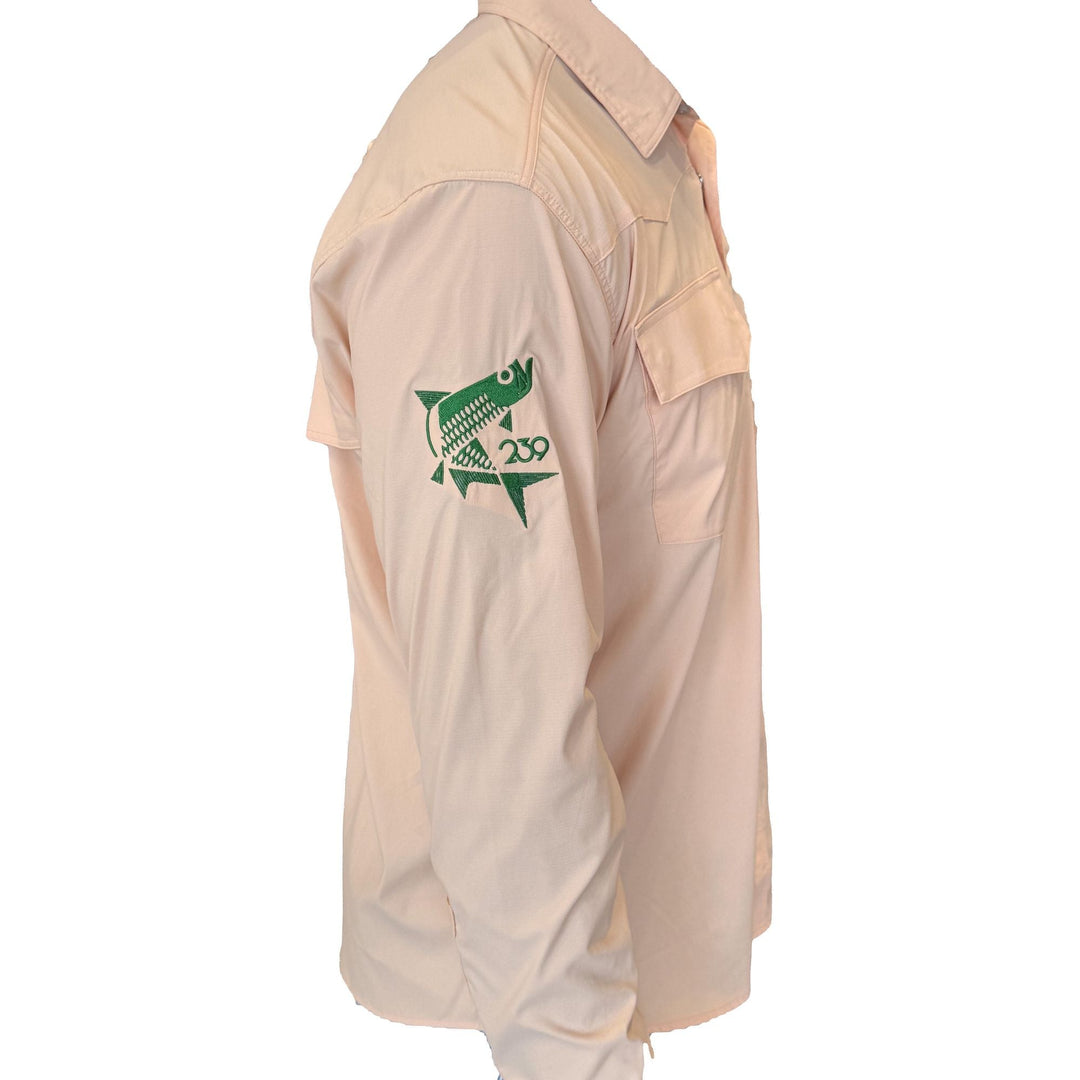 Simms Big Sky LS Shirt - Antigua w/239Flies Jumping Tarpon Logo on the Sleeve