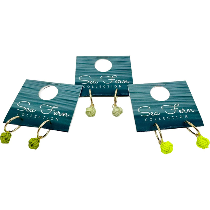 Sea Fern Gold - Fly Line Earrings