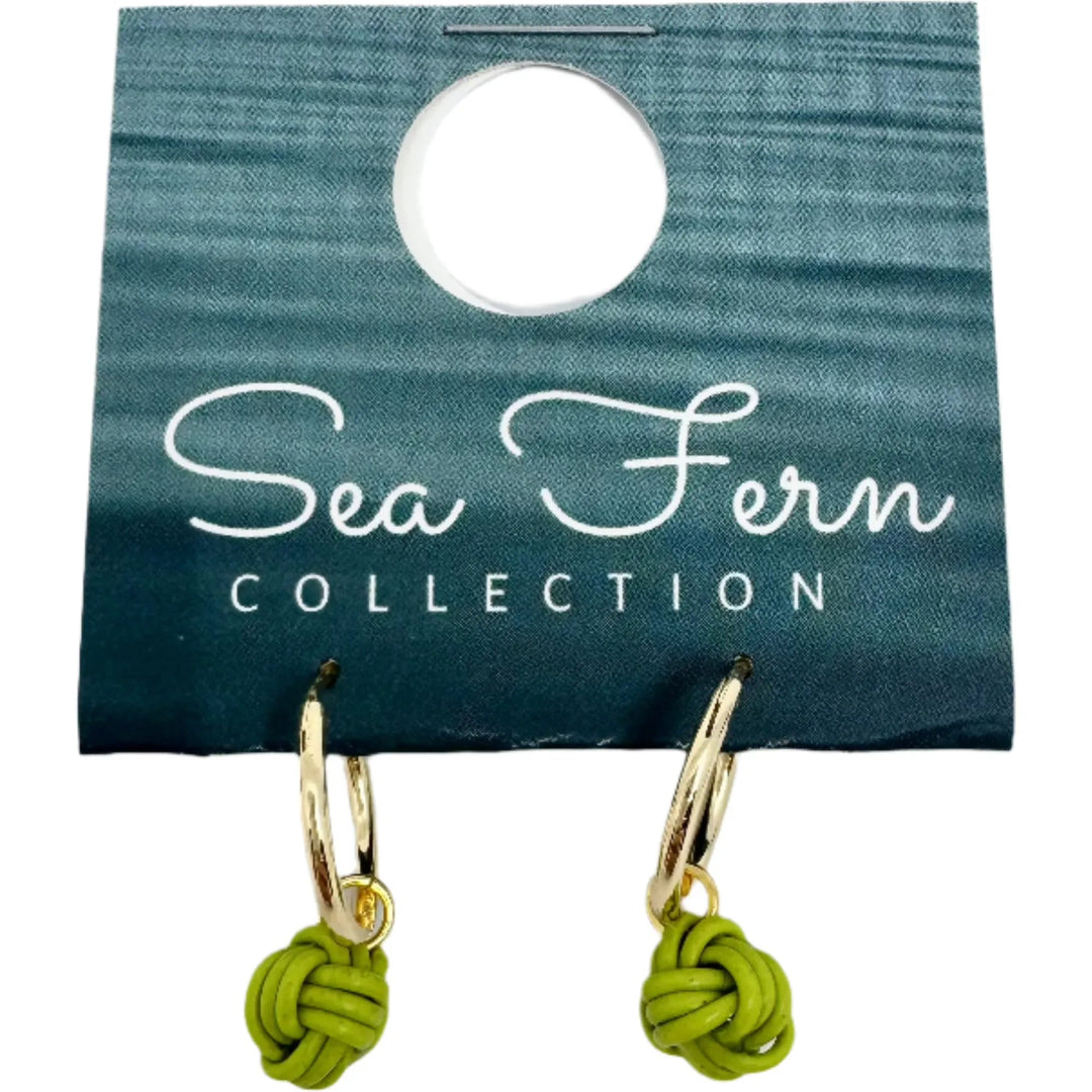Sea Fern Gold - Fly Line Earrings