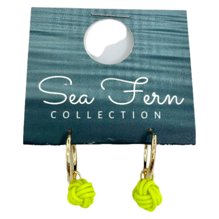 Sea Fern Gold - Fly Line Earrings