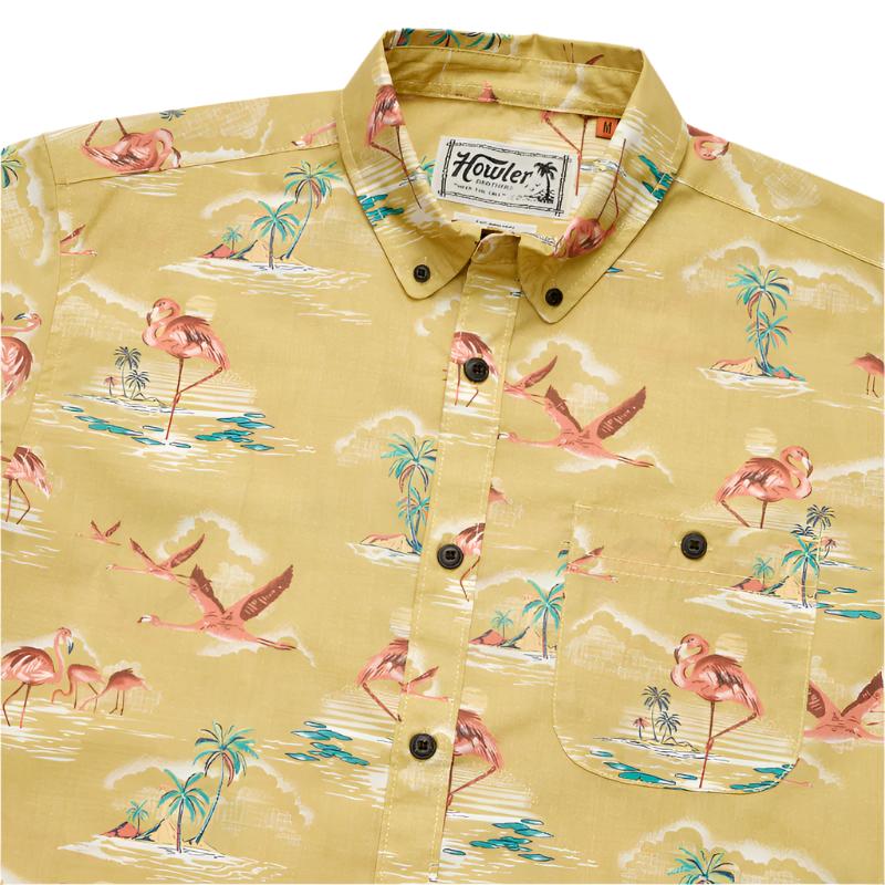 Howler Bros - Mansfield Shirt - Flamingo Flamboyance