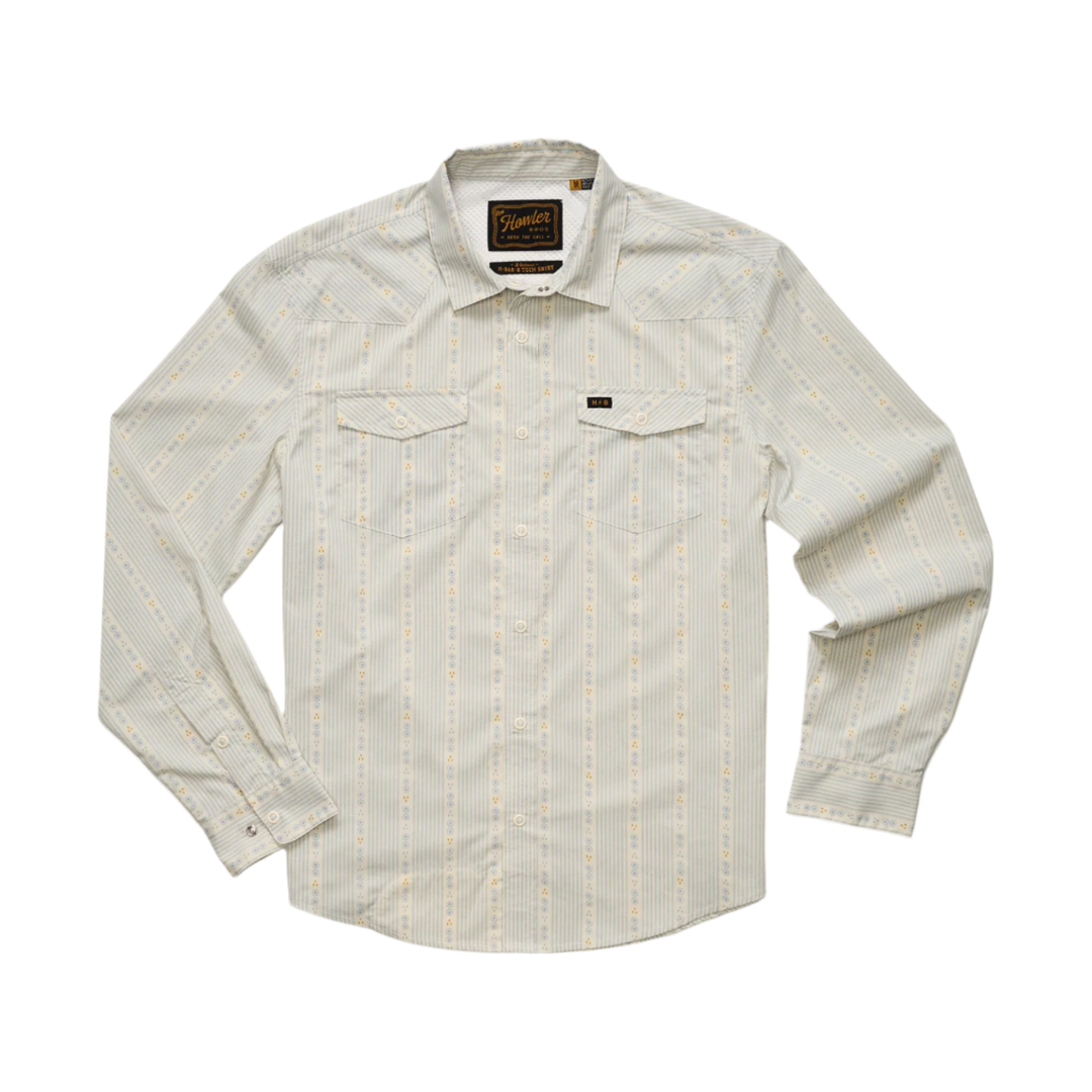 Howler Bros - H Bar B Tech Longsleeve - Mosquero Stripe: Off White