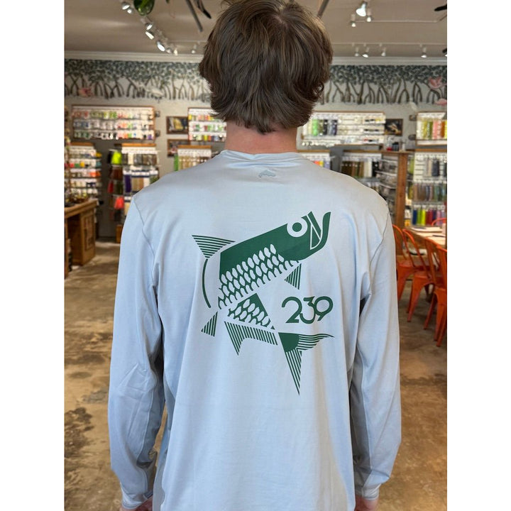 Simms SolarFlex Crew X 239 Flies - Sterling/ Cinder w/ Legacy Tarpon