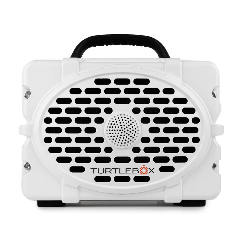 Turtle Box Gen 3 Speaker - White - Black Handle (IN STOCK)