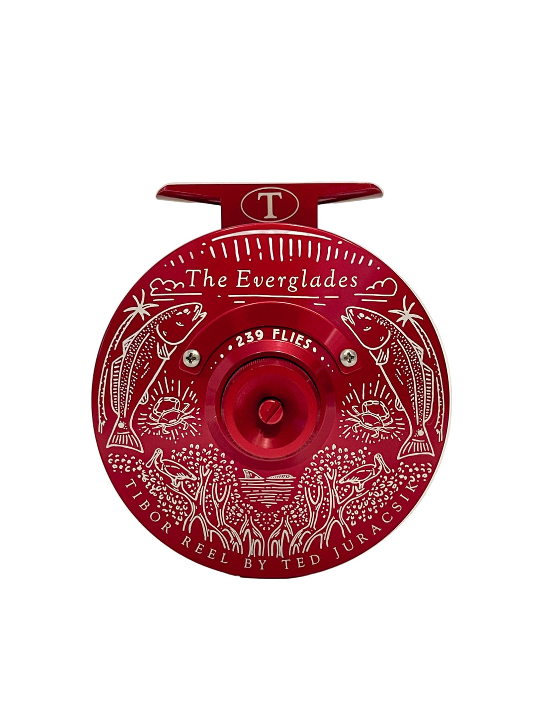 Tibor Everglades Crimson Red - 239Flies x Bre Drake Redfish Art (VERY LIMITED - IN STOCK)