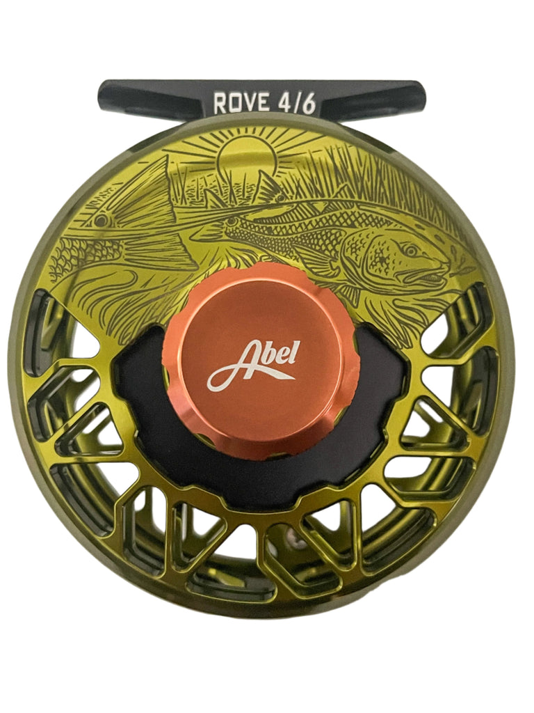 Abel Rove 4/6 Olive w/Orange Drag Knob & Sm Ebony Handle - Underwood Finish Red Dawn (IN STOCK)