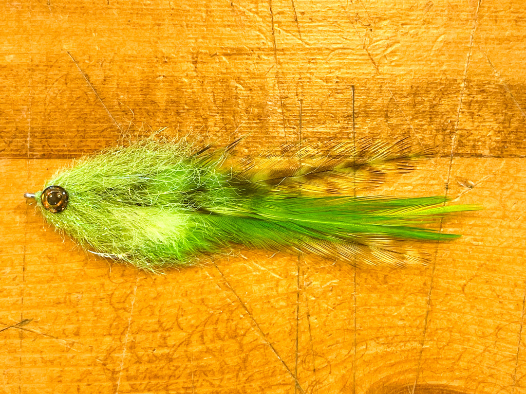 Mini Brush Flies Chartreuse #2