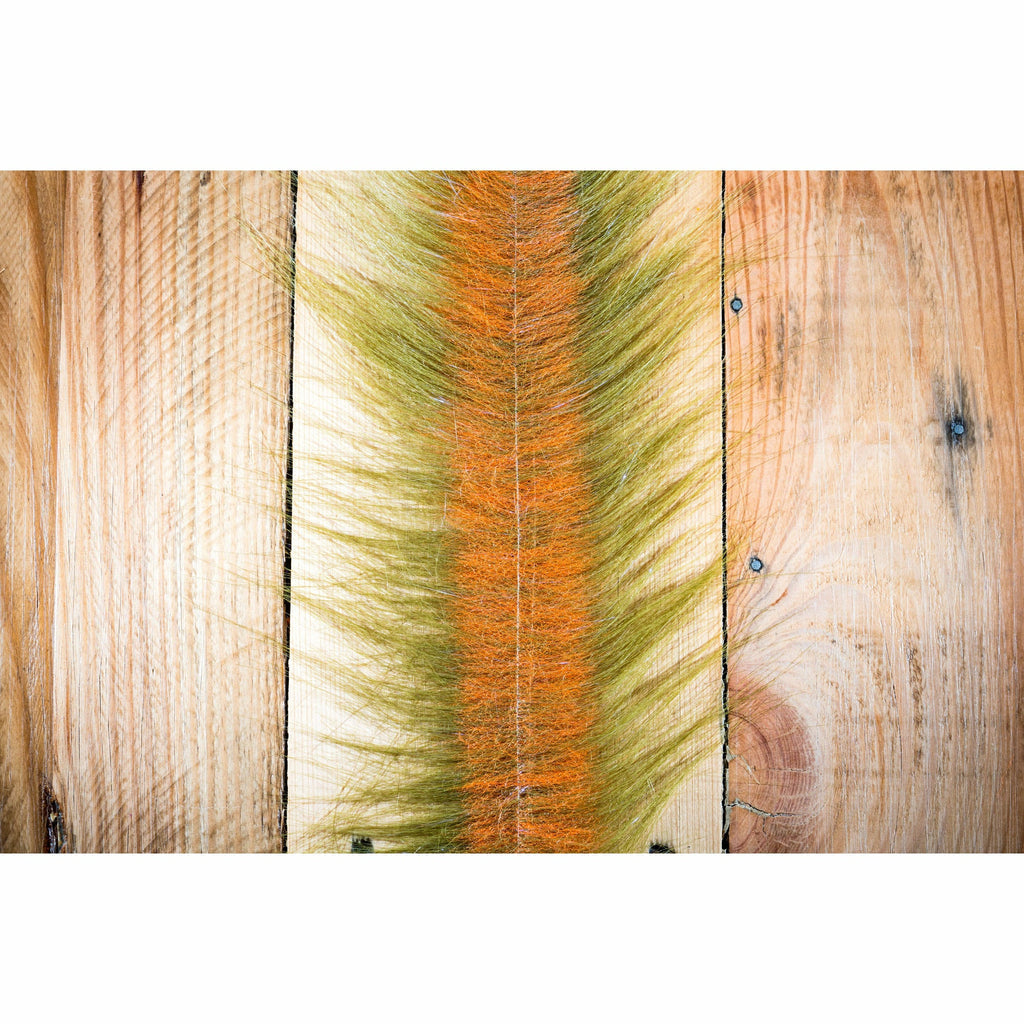 EP Craft Fur Brush 3" - Medium Olive & Orange