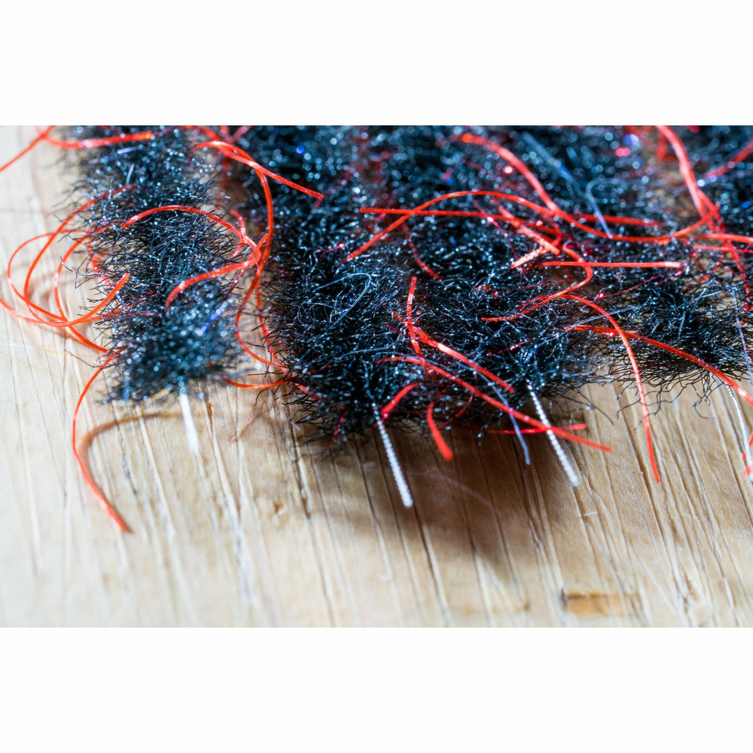 EP Wooly Critter Brush .5" - Black & Red