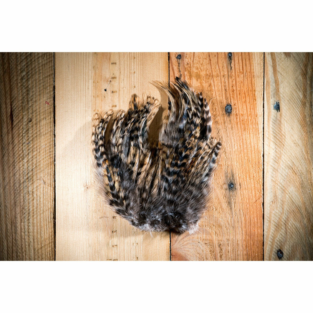 Barred Strung Neck Hackle - Tan