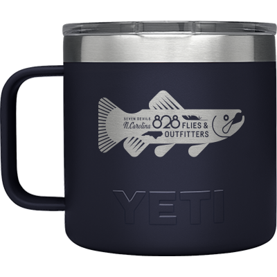 Yeti X 828 Flies 14oz Rambler mug w/ magslider lid