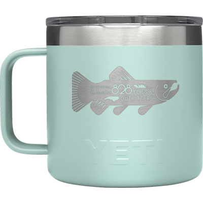 Yeti X 828 Flies 14oz Rambler mug w/ magslider lid