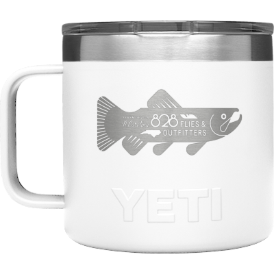 Yeti X 828 Flies 14oz Rambler mug w/ magslider lid