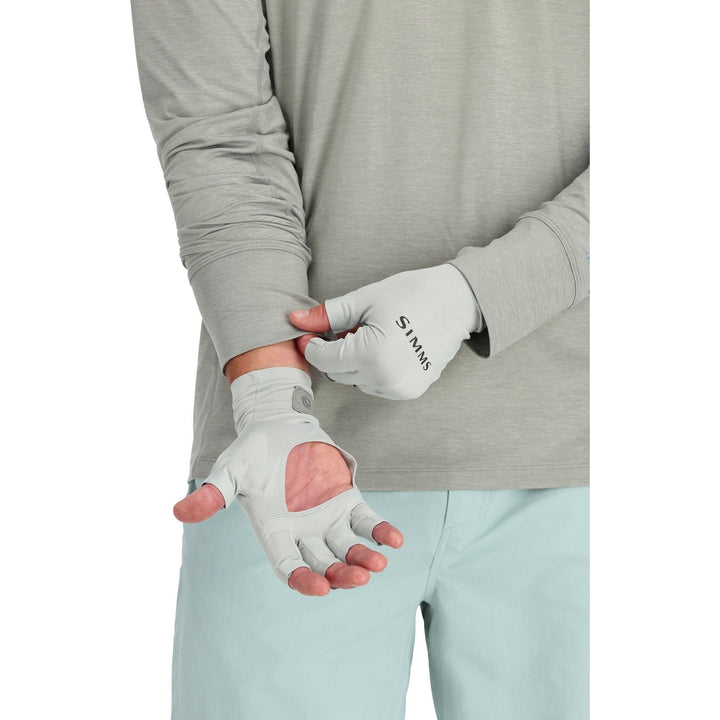 Simm's SolarFlex® Half-Finger SunGlove -Sterling