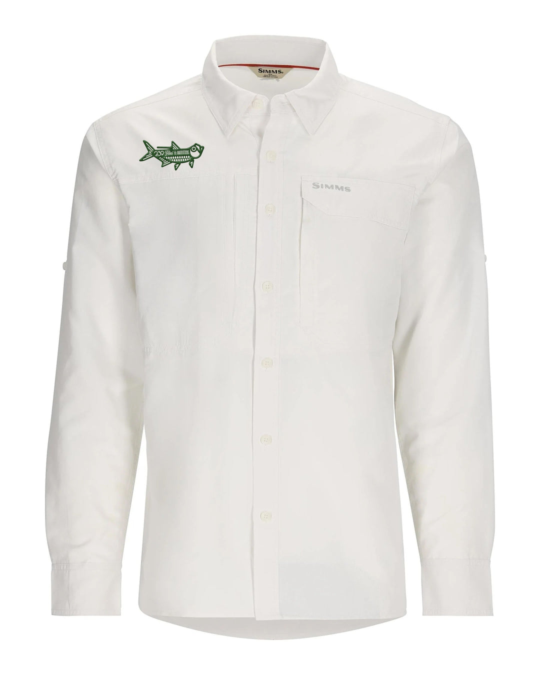 Simms Guide Shirt - White 239Flies Tarpon