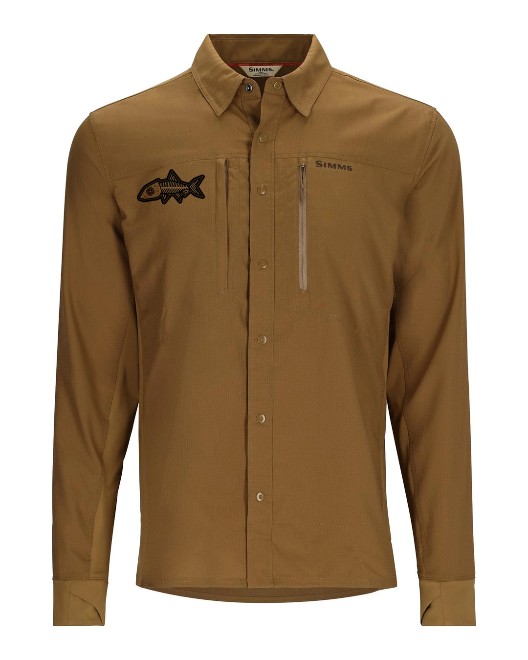 239 Flies Simms M's Intruder® BiComp Fishing Shirt - Driftwood