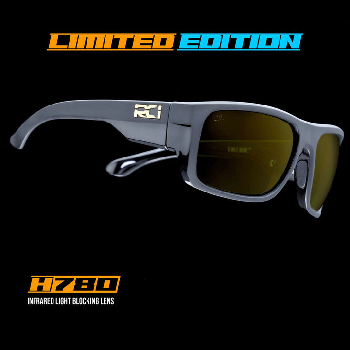 RCI Optics- 9 Mile Bank Limited Edition Black and Black/ Grey Sunrise Gold Mirror H780 (IN STOCK)