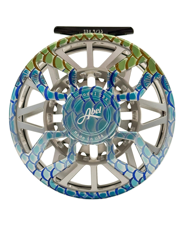 Abel SDX 9/11 - Ported Classic Tarpon w/ Classic Tarpon Drag Knob w/ Platinum Handle (NEW IN STOCK)