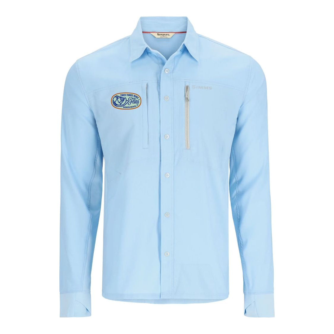 239 Flies Simms M's Intruder® BiComp Fishing Shirt - Sky