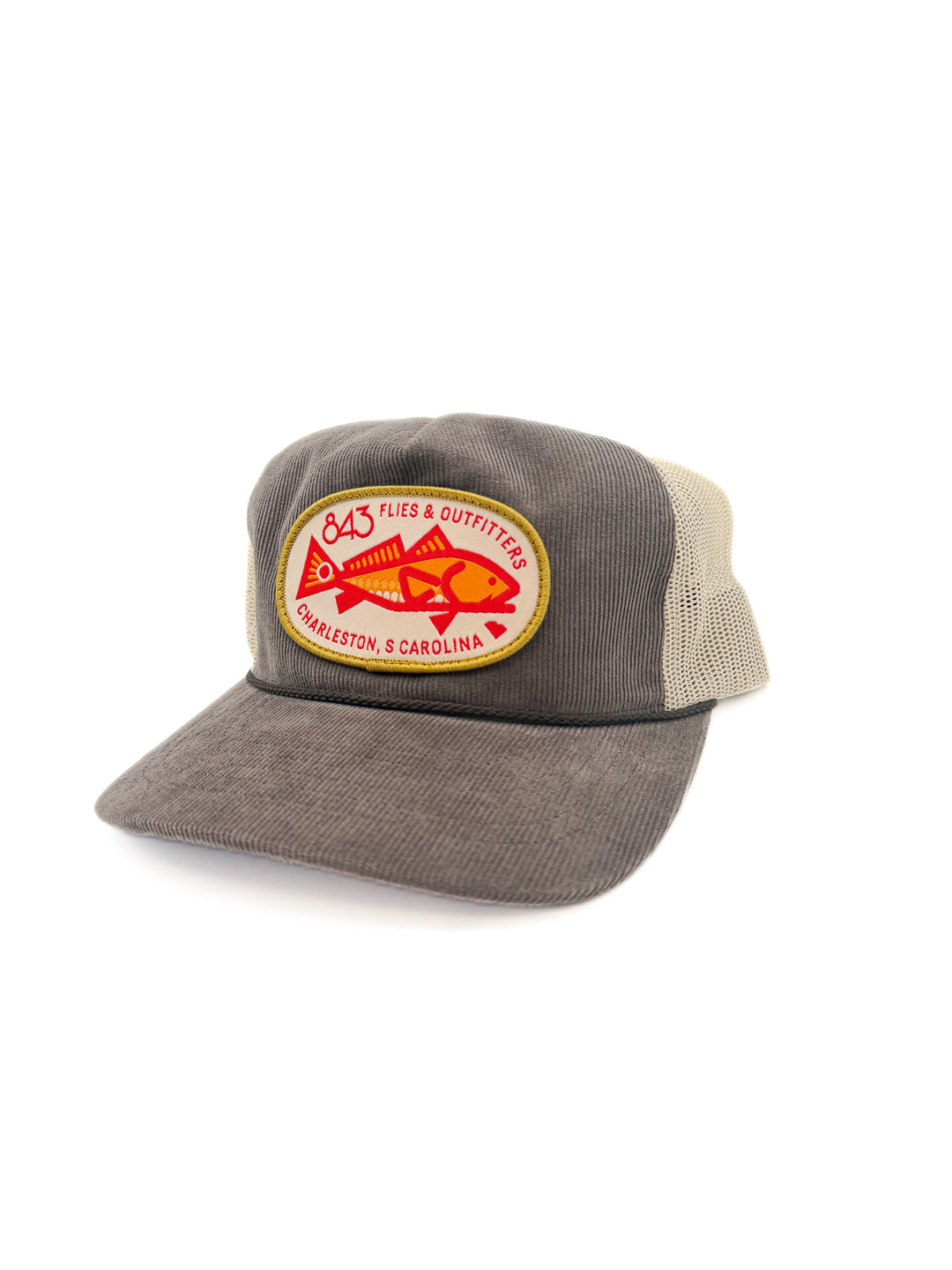 843 Troutdale Trucker Hat - Big Red - Brown/Sand
