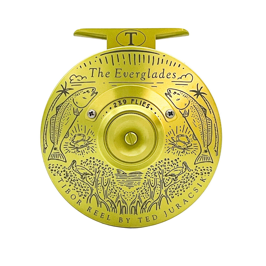 Tibor Everglades - Lemon Lime w/ 239 Bre Drake Redfish Art (CUSTOM)(IN STOCK)