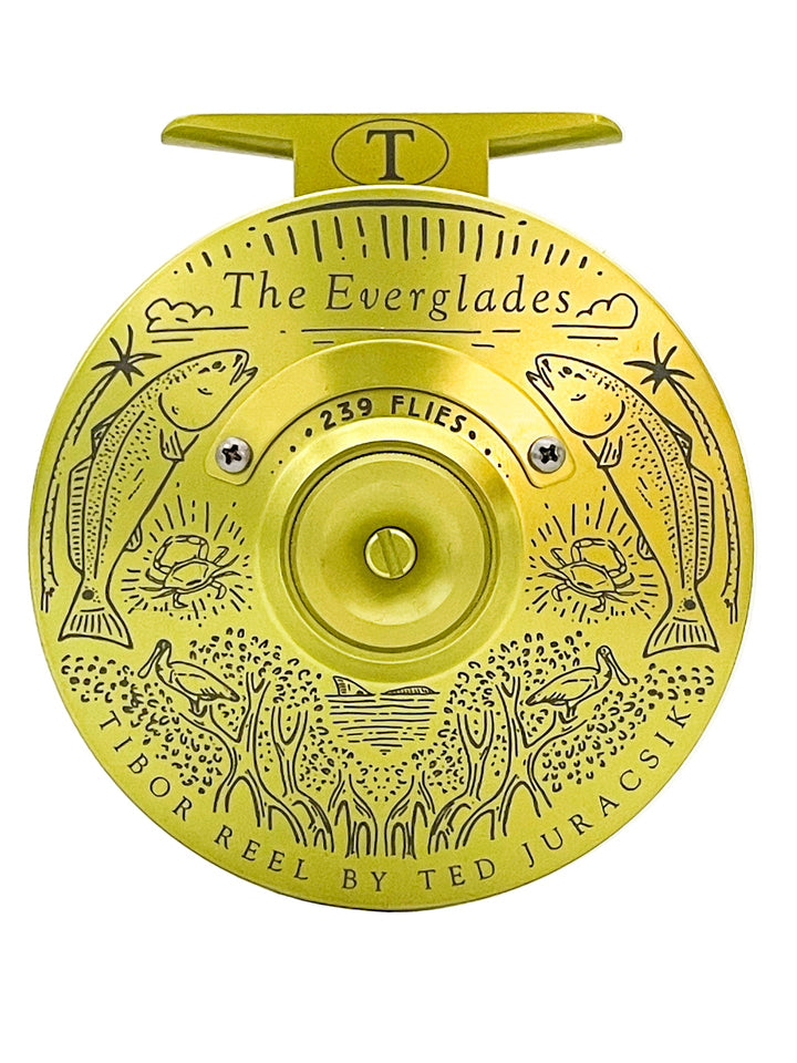 Tibor Everglades - Lemon Lime w/ 239 Bre Drake Redfish Art (CUSTOM)(IN STOCK)