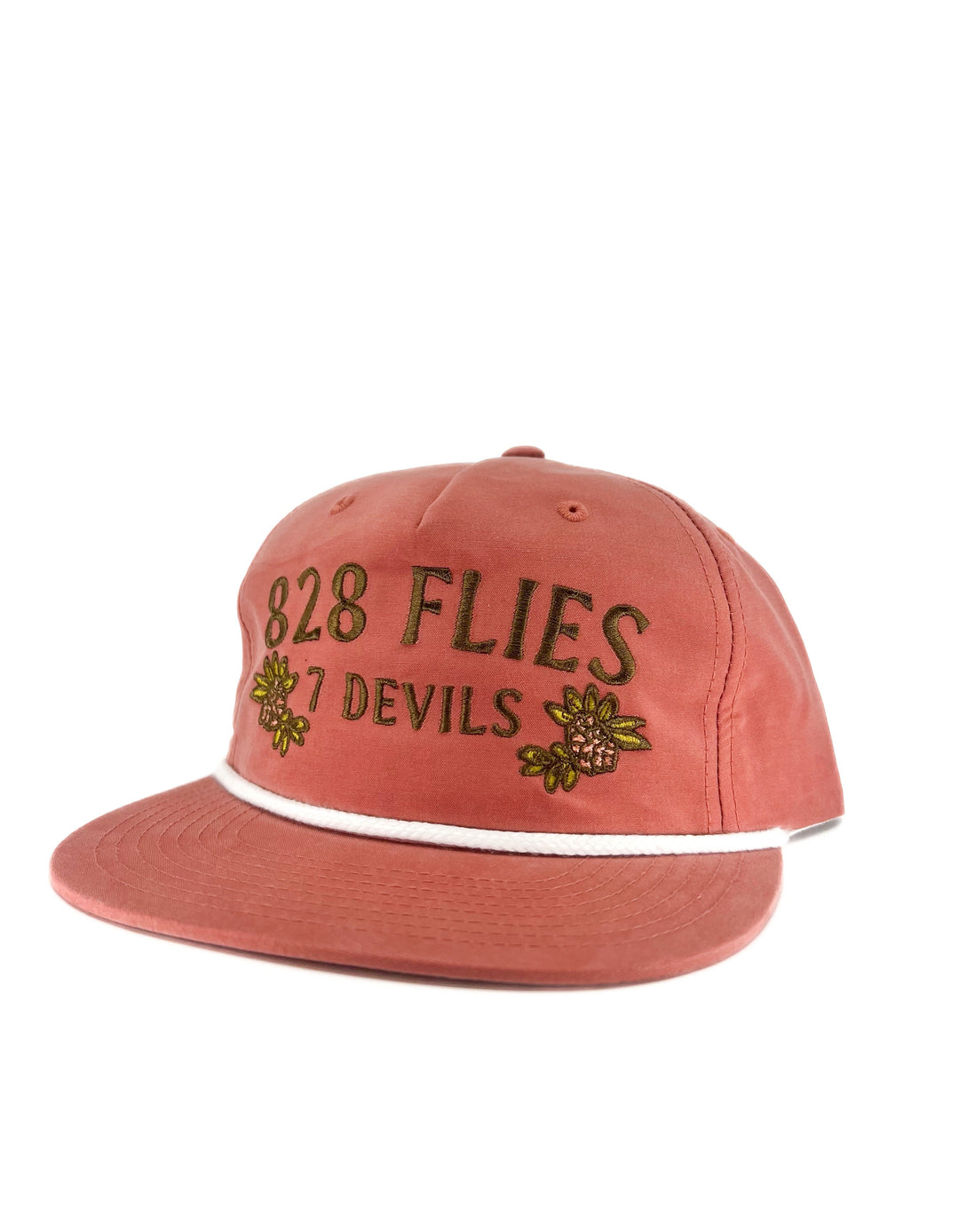 828 Pablo Escobarred Hat - Blue Ridge Rhododendron Dusty Red w/ White Rope (NEW)