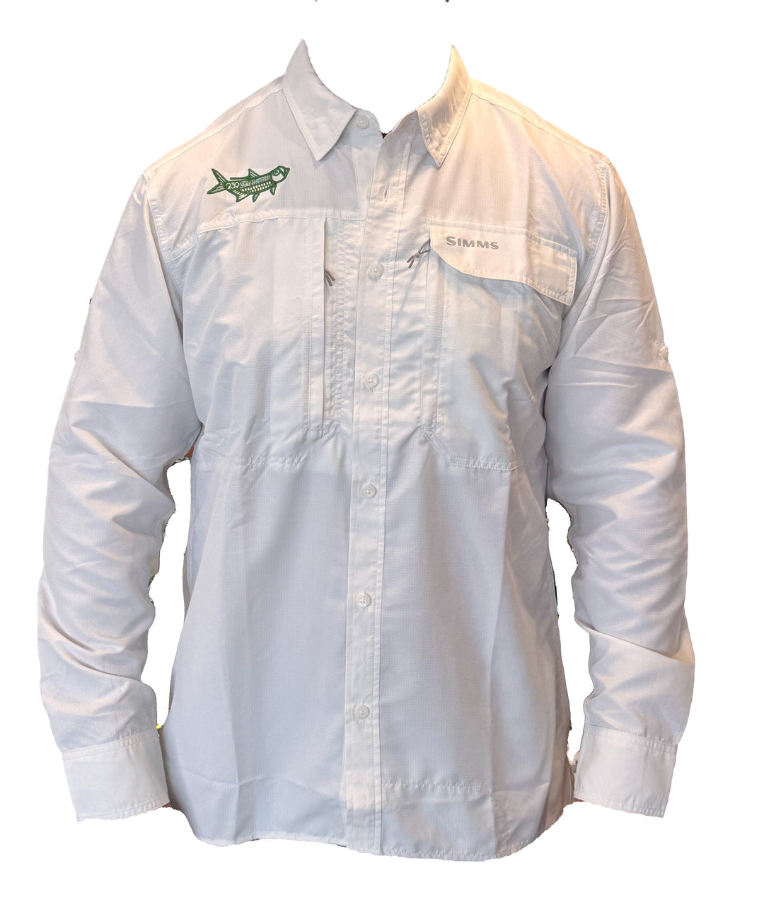 Simms Guide Shirt - White 239Flies Tarpon