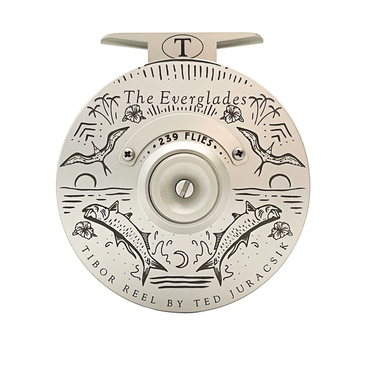 Tibor Everglades - Frost Silver w/ 239 Bre Drake Tarpon Art (IN STOCK)