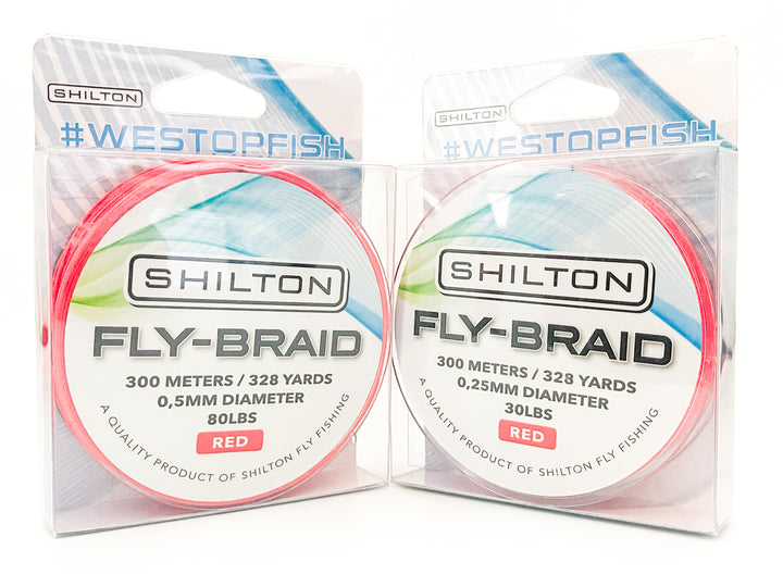 SHILTON FLY BRAID 300 METERS - RED