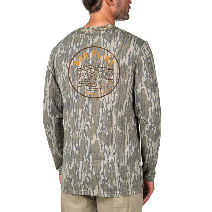 Marsh Wear Buxton Tech Crew- Bottomland w/ 828 Logo