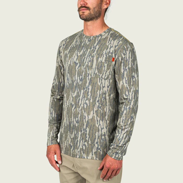 Marsh Wear Buxton Tech Crew- Bottomland w/ 828 Logo