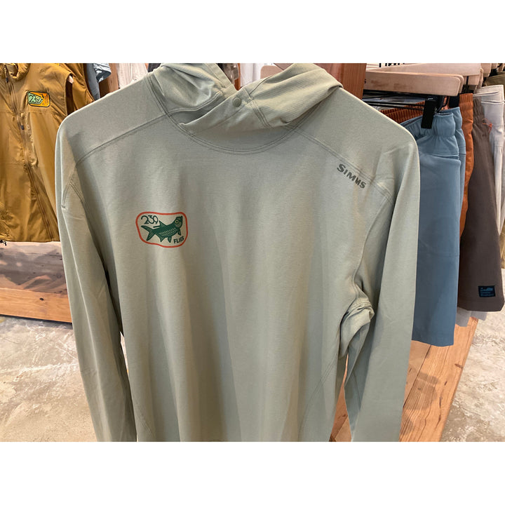 Simms Solarflex Hoody - Pale Pine - w/239Flies Morning Dew Tarpon