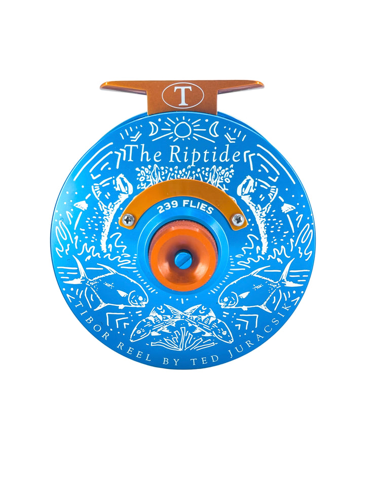 Tibor Riptide - Aqua w/Sunset Orange Small Parts & 239 Bre Drake Grand Slam Art(IN STOCK)(CUSTOM)