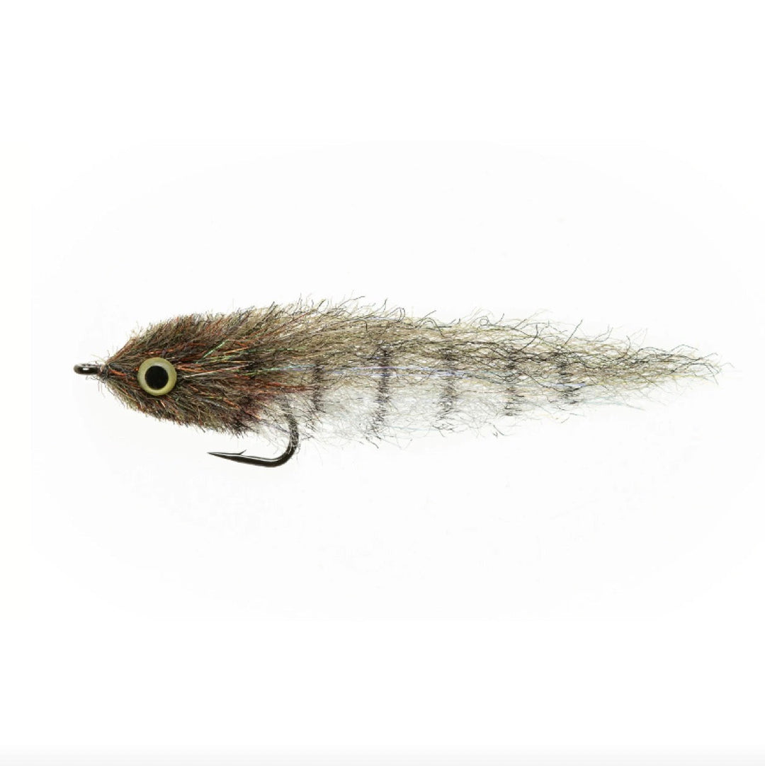 LITTLE MINNOW SHADED - OLIVE -LEAD EYES #4