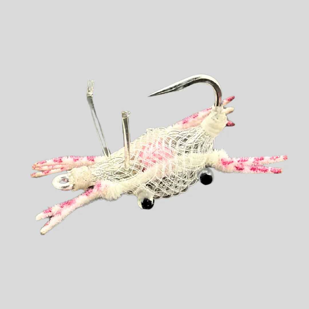 FlyMen Fishing Co. Alphlexo Crab - Clear w/ Pink Hot Spot #6