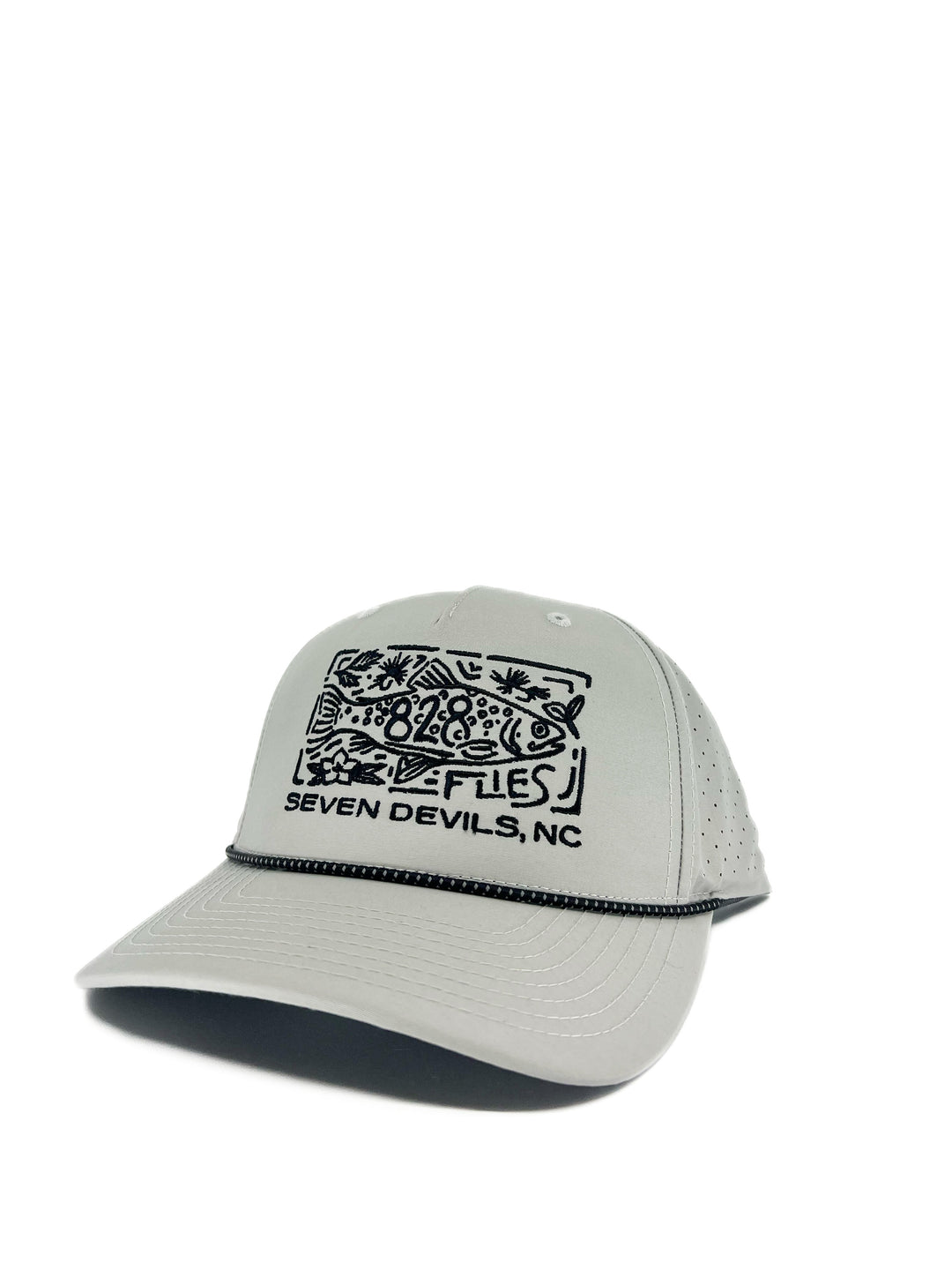 828 Trucker Hat - Solid Silver/Black-Silver - Big Eyed Brown (NEW)