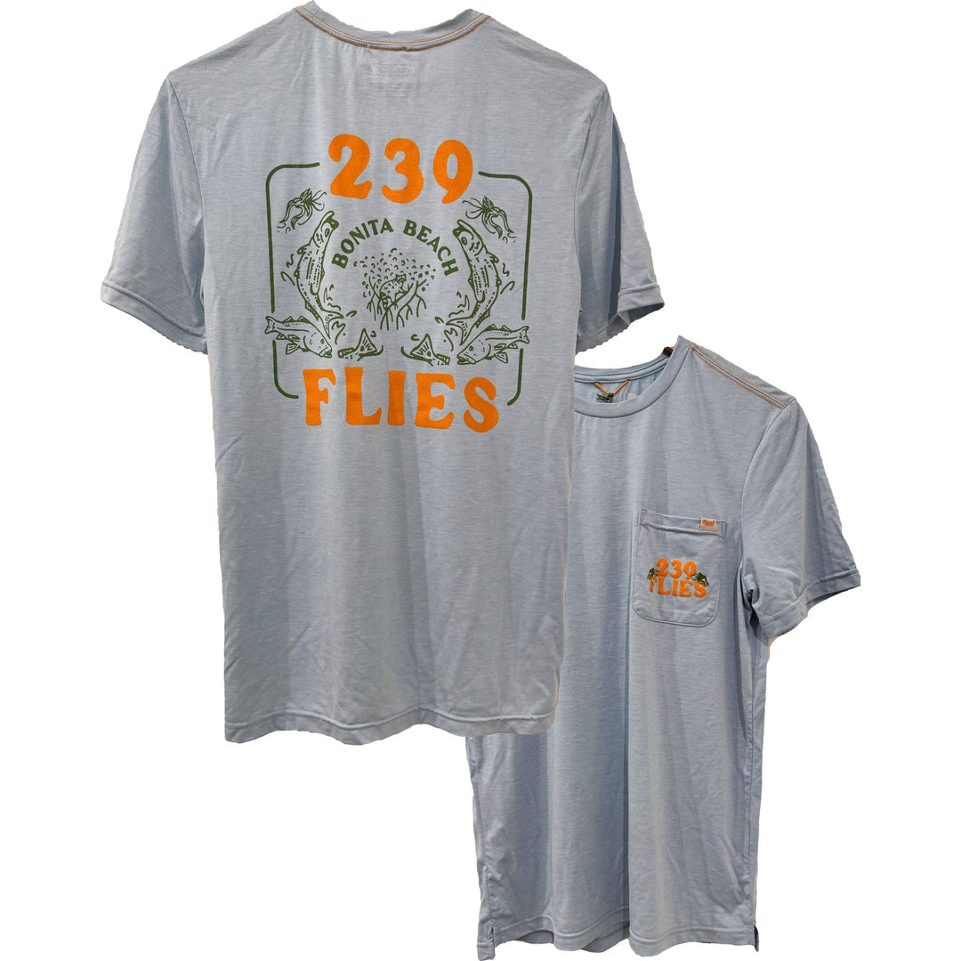 Marsh Wear Buxton Pocket Short Sleeve Cloud Heater w/239Flies Everglades Slam Art