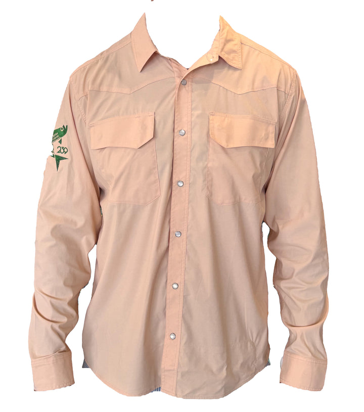 Simms Big Sky LS Shirt - Antigua w/239Flies Jumping Tarpon Logo on the Sleeve