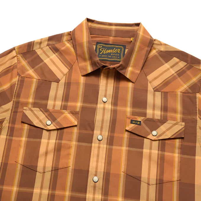 Howler Bros - H Bar B Snapshirt - Stanfield Plaid : Adobe