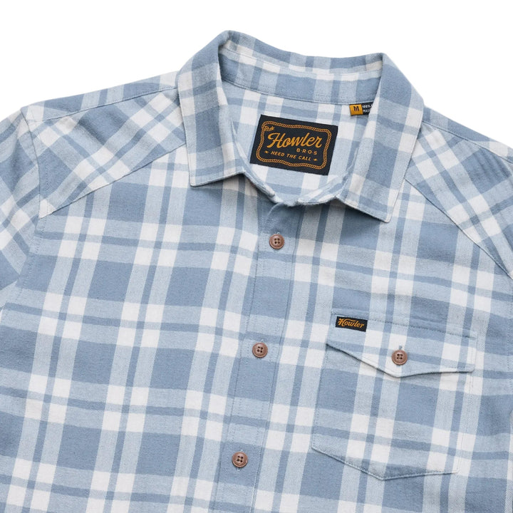 Howler Brothers - La Grange Lightweight Flannel : Cohen Plaid : Iron Blue