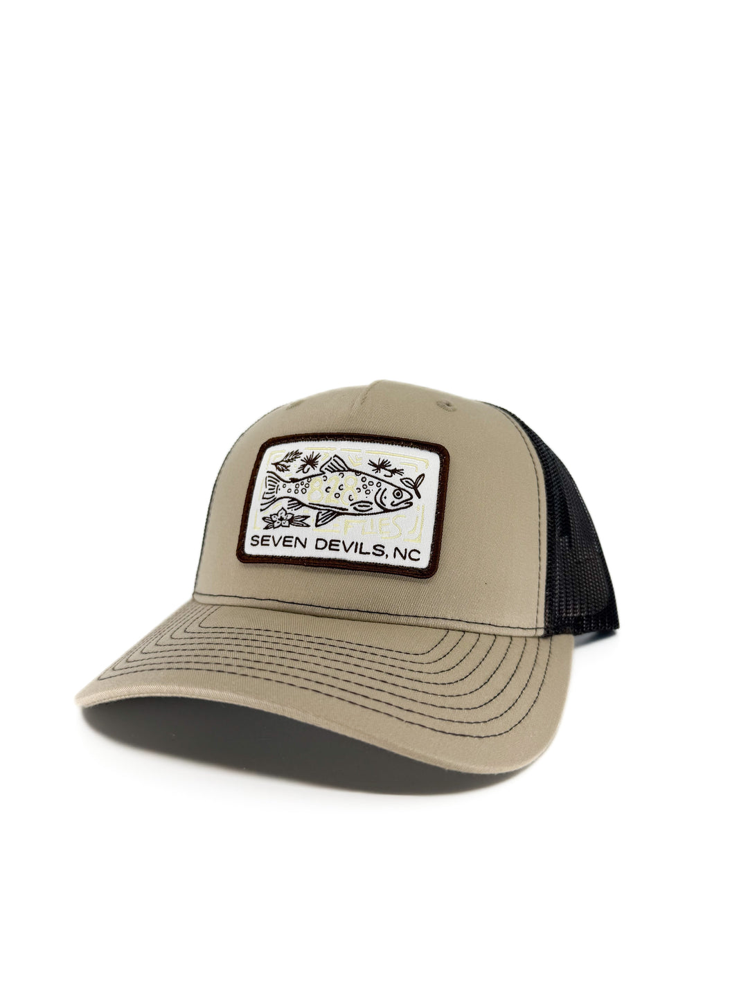 828 Trucker Hat - Khaki/Coffee - Big Eye'd Brown (NEW)