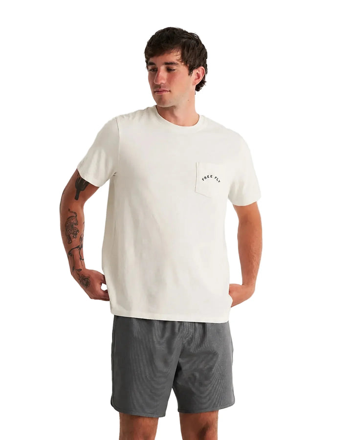 Free Fly Men's Target Species Pocket Tee - Bone