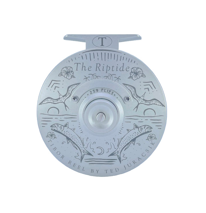 Tibor Riptide - Frost Silver w/ Bre Drake Tarpon Art (IN STOCK)