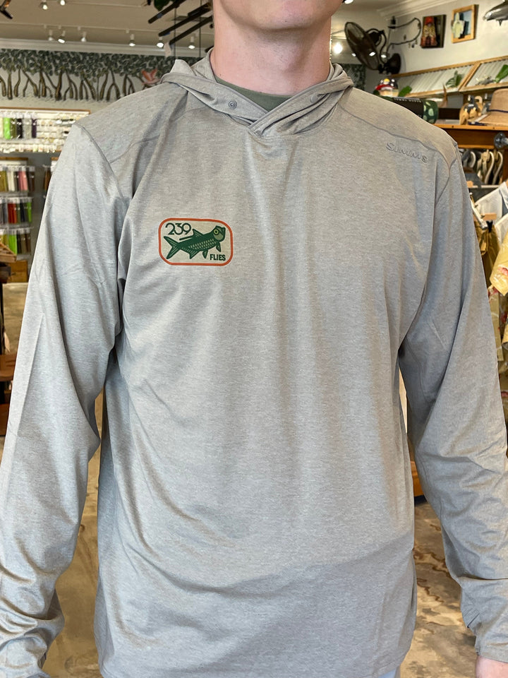 Simms SolarFlex Hoody X 239 Flies - Dolomite Heather