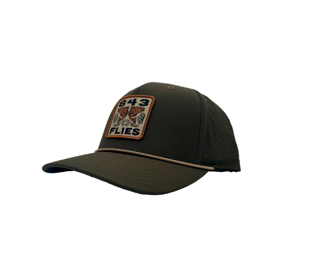 843 Hat - Golf Hat - Oyster Bar - Deep Green
