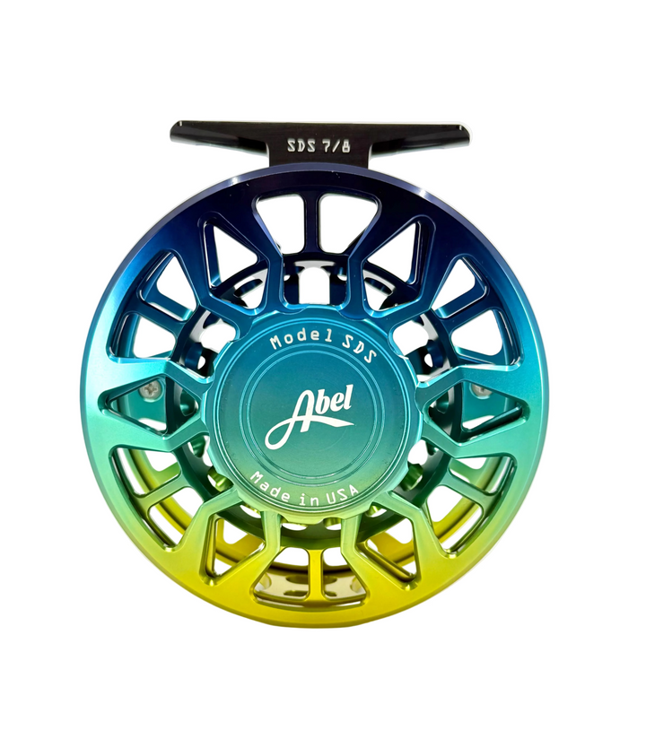Abel SDS 7/8 Ported - Flats Fade w/ Flats Fade Drag Knob & Platinum Handle (IN STOCK)
